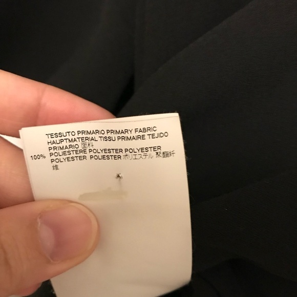 MAISON MARGIELA Long Asymmetric Crepe Dress In Black $1049  Us Size 4 - Picture 7 of 15